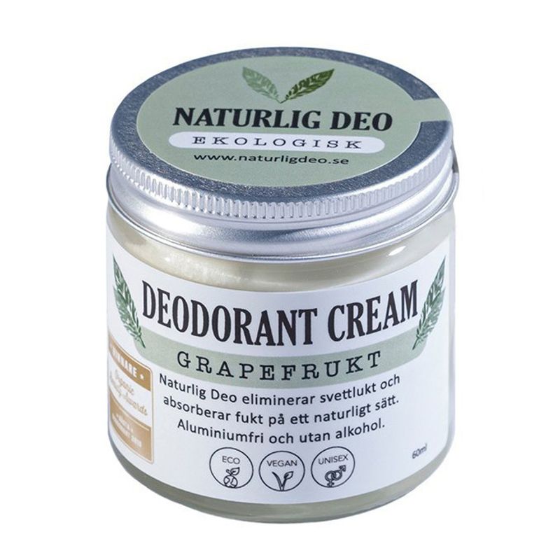 Ekologisk Deodorant Cream 60ml Grapefrukt