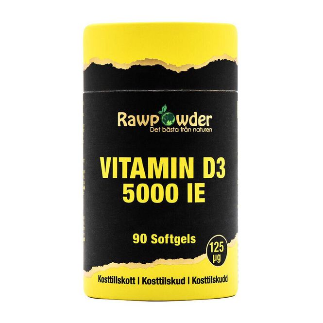 Huvudbild Vitamin D3 5000 IE 90 kapslar
