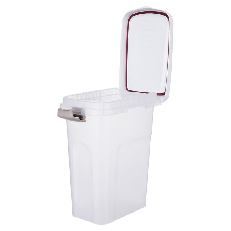 Fodertunna 15 L transparant/vit