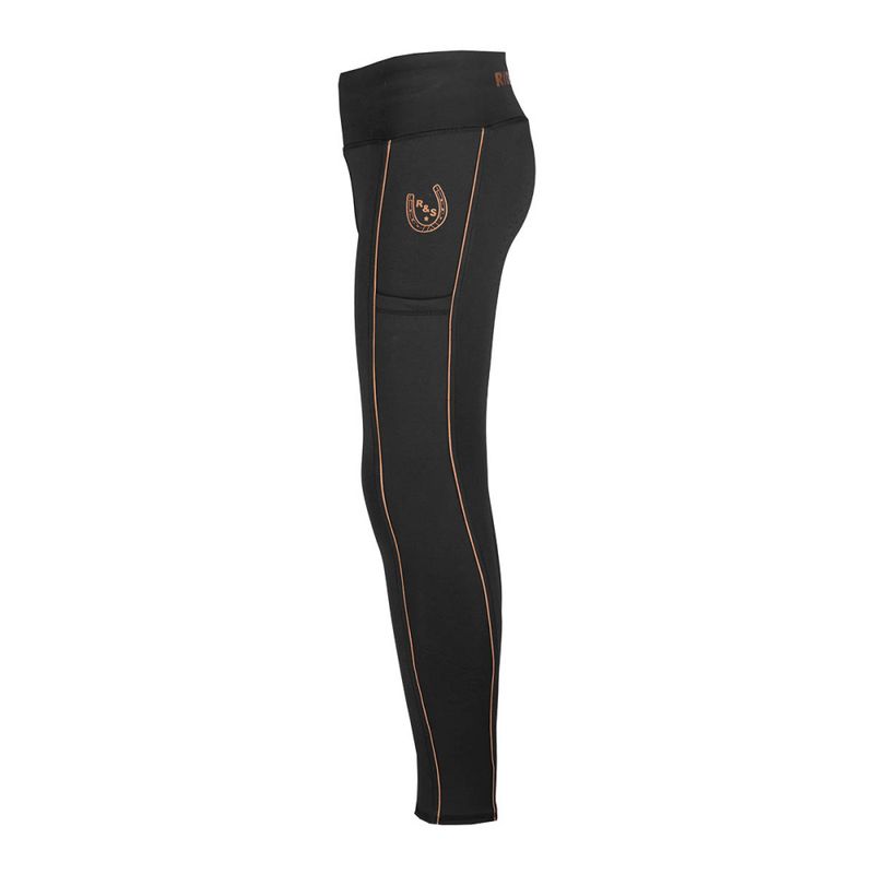 Ridtights Yuki Junior Svart/Rosé