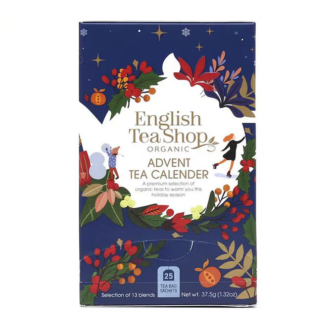 Huvudbild Adventskalender te - Blå ask