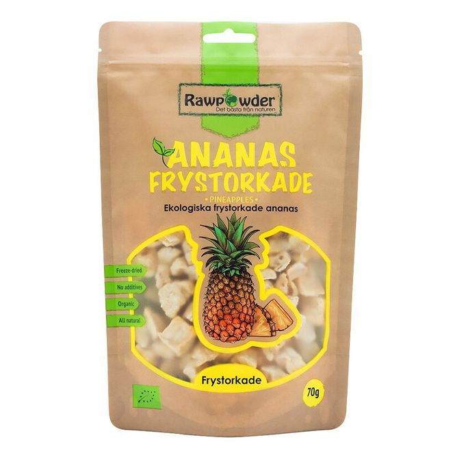 Huvudbild Ananas Frystorkade 70g